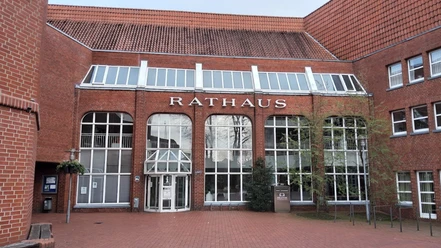 Haupteingang des Rathaus Zeven Haupteingang des Rathaus Zeven