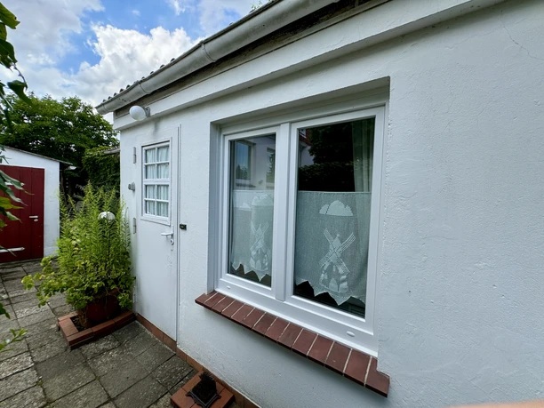 Eingang Kleines Lachte-Haus Eingang Ferienwohnung kleines Lachte Haus
