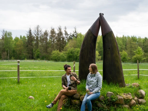 Radfahrende auf Ochsenweg