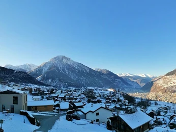 Aussicht Balkon Winter