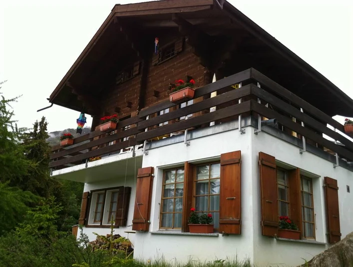 Chalet front summer