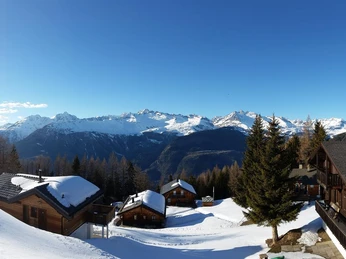 Panoramablick ins Rhonetal vom Sole-Balkon