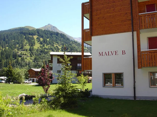 Eingang Malve B im Sommer