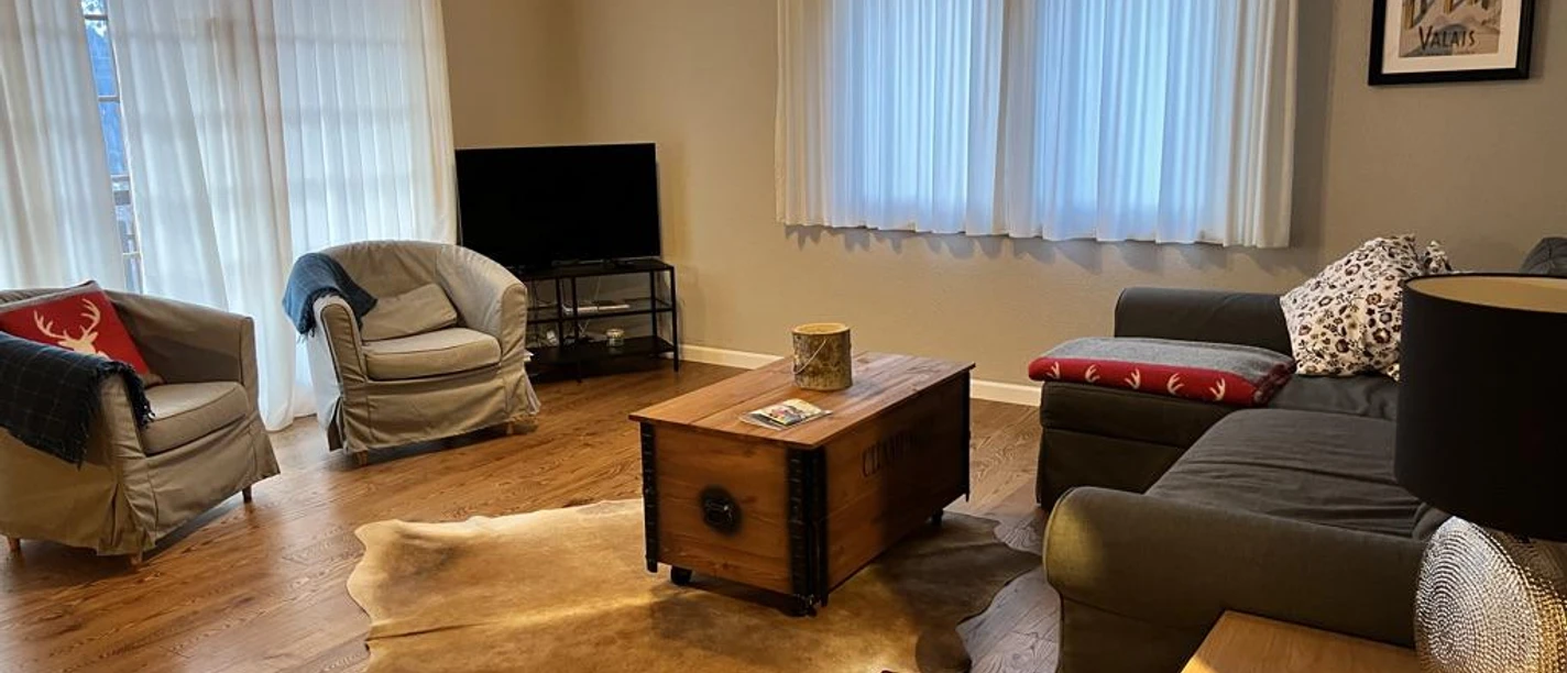 Wohnzimmer mit TV/WLAN