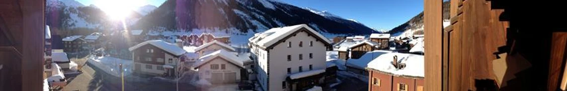 Wohnung Balkon Panorama Winter