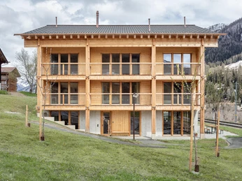 Berglodge Goms Ansicht Westfassade