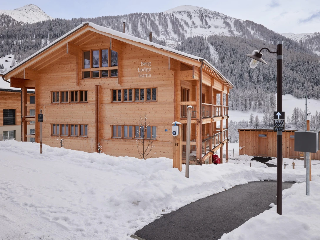 Berglodge Goms im Winter