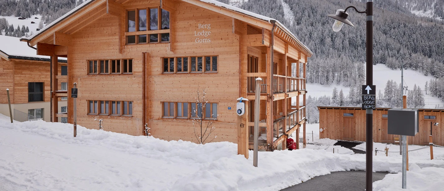Berglodge Goms im Winter