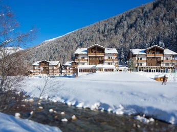 Idyllische Winterumgebung