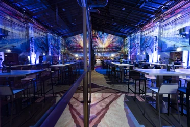 Tagungsraum Kesselhalle in der Eventlocation Kunstkraftwerk | Leipzig Convention Bureau Tagungsraum Kesselhalle in Bankett- Bestuhlung in der Eventlocation Kunstkraftwerk – präsentiert vom Leipzig Convention Bureau