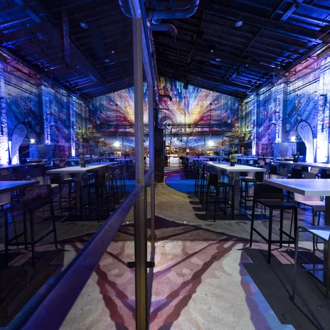 Tagungsraum Kesselhalle in der Eventlocation Kunstkraftwerk | Leipzig Convention Bureau Tagungsraum Kesselhalle in Bankett- Bestuhlung in der Eventlocation Kunstkraftwerk – präsentiert vom Leipzig Convention Bureau