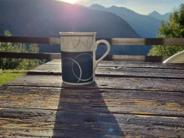 Morgenstimmung beim Chalet ...