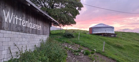 Tolle Abendstimmung auf der Alp Wittenlauenen