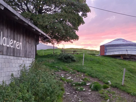 Tolle Abendstimmung auf der Alp Wittenlauenen