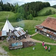 Ausblick auf das Tipi in Romoos