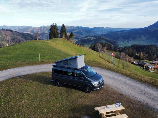 Der Stellplatz in ruhiger Umgebung