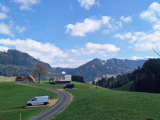 Blick auf den Hof Rütti