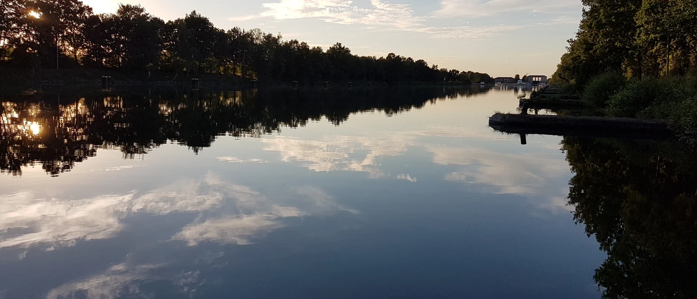 Anleger Stichkanal bei Wedlenstedt am Abend