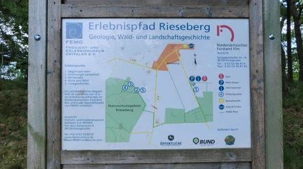 Info-Tafel Erlebnispfad Rieseberg