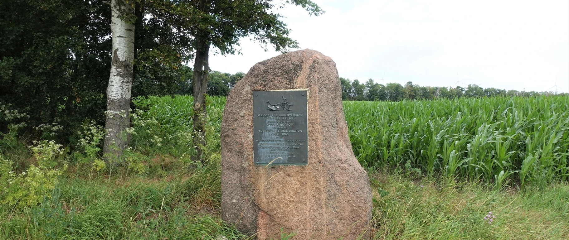 Gedenkstein Melioration Großes Bruch