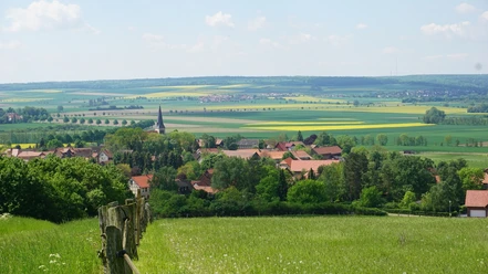 Groß Steinum vom Aussichtspunkt Heineberg