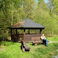 Pause an der Schutzhütte Drachenberg