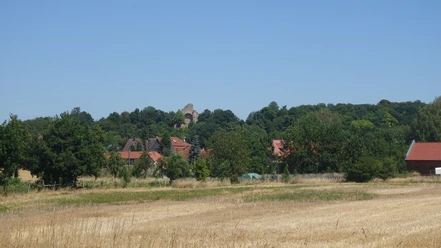 Blick auf Walbeck und die Ruine Stiftskirche St. Marien