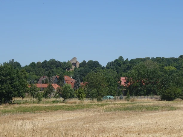 Blick auf Walbeck und die Ruine Stiftskirche St. Marien