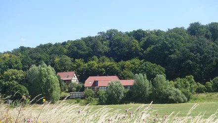 Blick auf den Försterhof