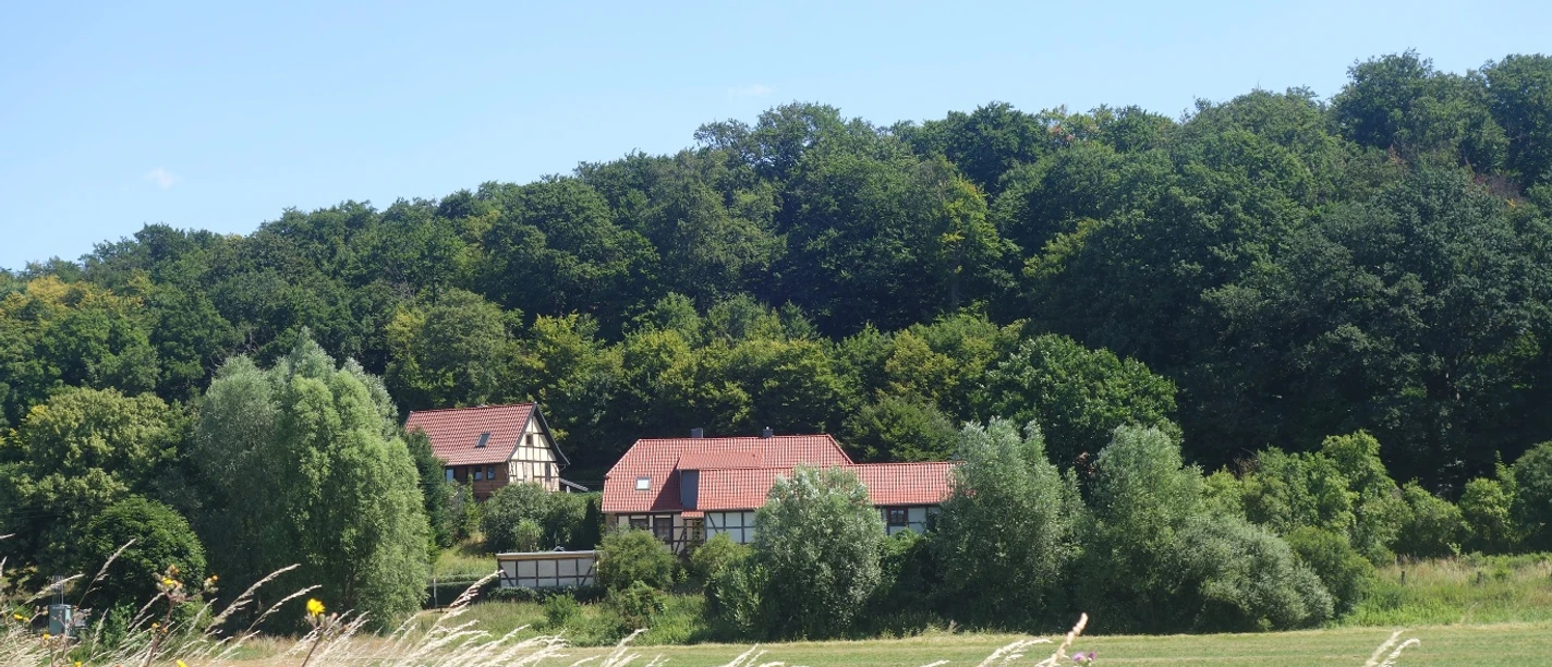 Blick auf den Försterhof