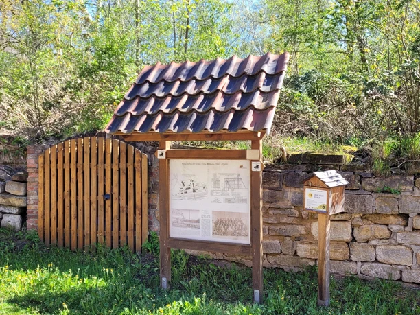 Infotafel an der ehemaligen Grube Prinz Wilhelm