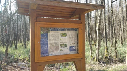 Hinweistafel zum Lehrpfad