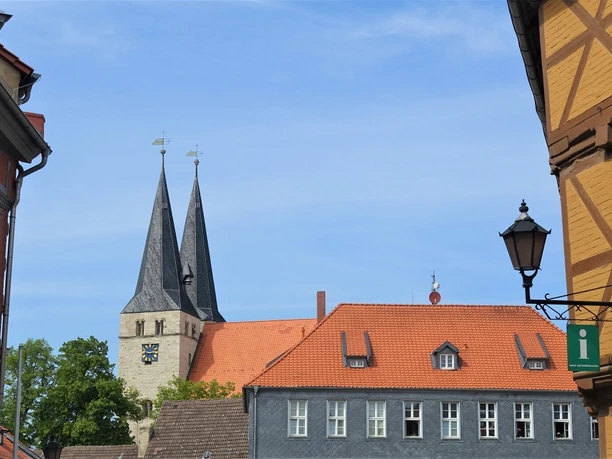 Blick auf die Stephanikirche in Osterwieck
