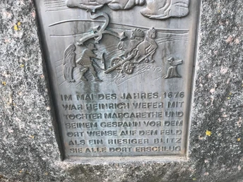 Gedenkstein Blitzschlag