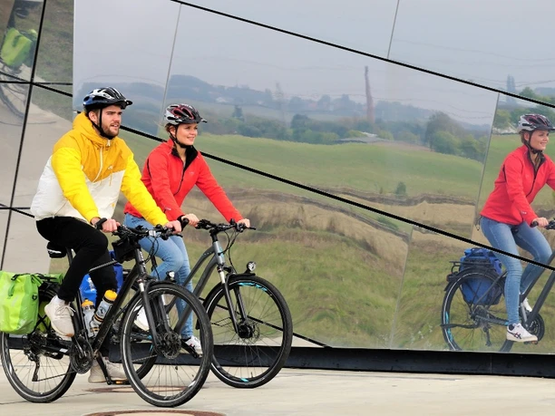 Radfahrer am Paläon