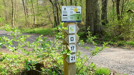 Ausschilderung auf dem Langeleber Rundweg