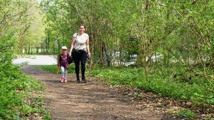 Auf dem Weg in den Erlebnissteinbruch Hainholz