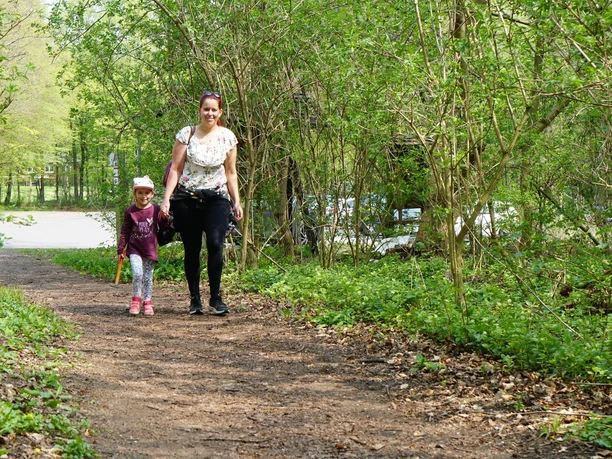 Auf dem Weg in den Erlebnissteinbruch Hainholz