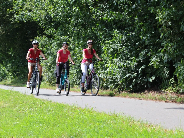 Cyclists in the Mittelweser region