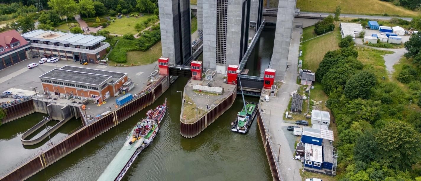 Raddampfer Kaiser Wilhelm Fahrt zum Schiffshebewerk Scharnebeck ©Andreas Teske.jpg