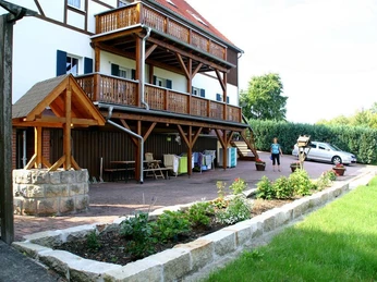 Ferienhof an der Weide - Hausansicht Rückseite