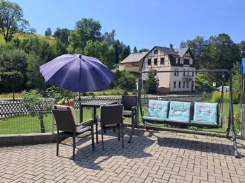 Sitzecke auf der Terrasse