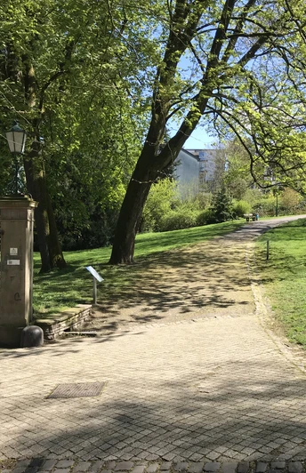 Eingang Baumlehrpfad Wuppertal