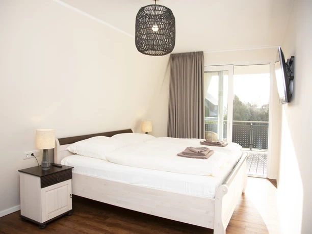 Schlafzimmer der Ferienwohnung