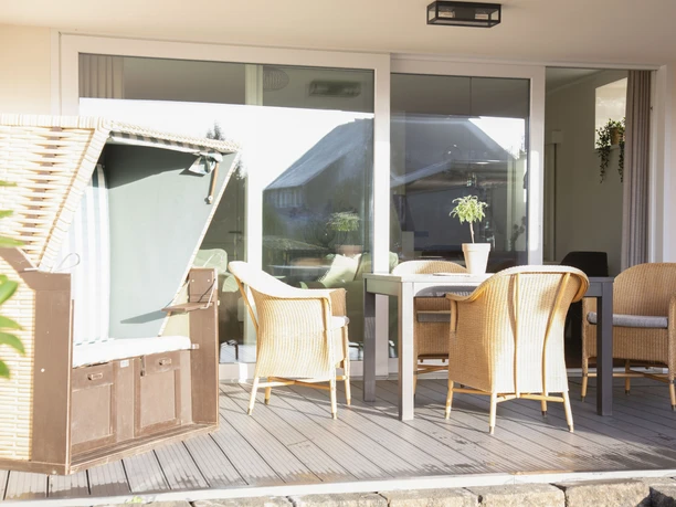 Außenbereich der Ferienwohnung