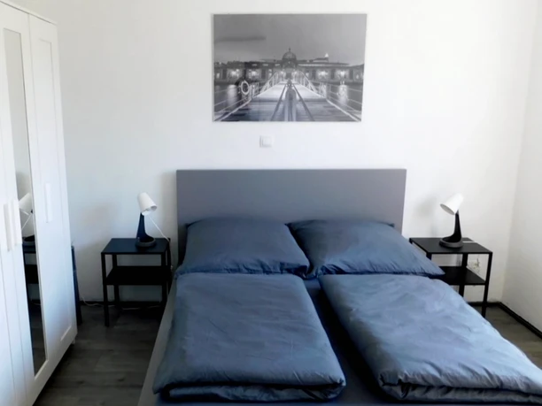 Schlafzimmer der Ferienwohnung Hoops Schlafzimmer der Ferienwohnung Hoops
