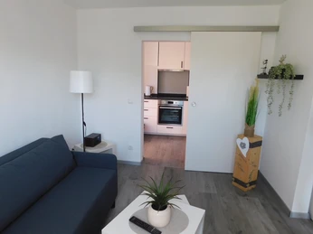 Wohnzimmer der Ferienwohnung Hoops Wohnzimmer der Ferienwohnung HoopsLiving room of the Hoops vacation apartmentOpholdsstuen i ferielejligheden HoopsWoonkamer van de vakantiewoning Hoops