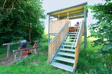 Vogelbeobachtungsstand Naturschutzgebiet Fuldaauen Baumbach