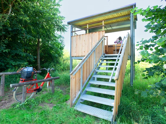 Vogelbeobachtungsstand Naturschutzgebiet Fuldaauen Baumbach