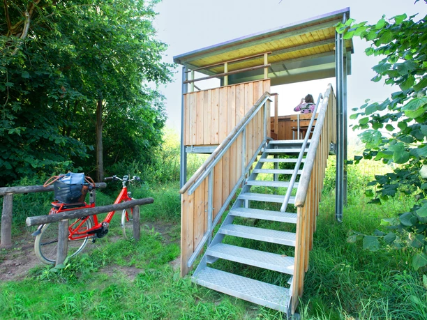 Vogelbeobachtungsstand Naturschutzgebiet Fuldaauen Baumbach